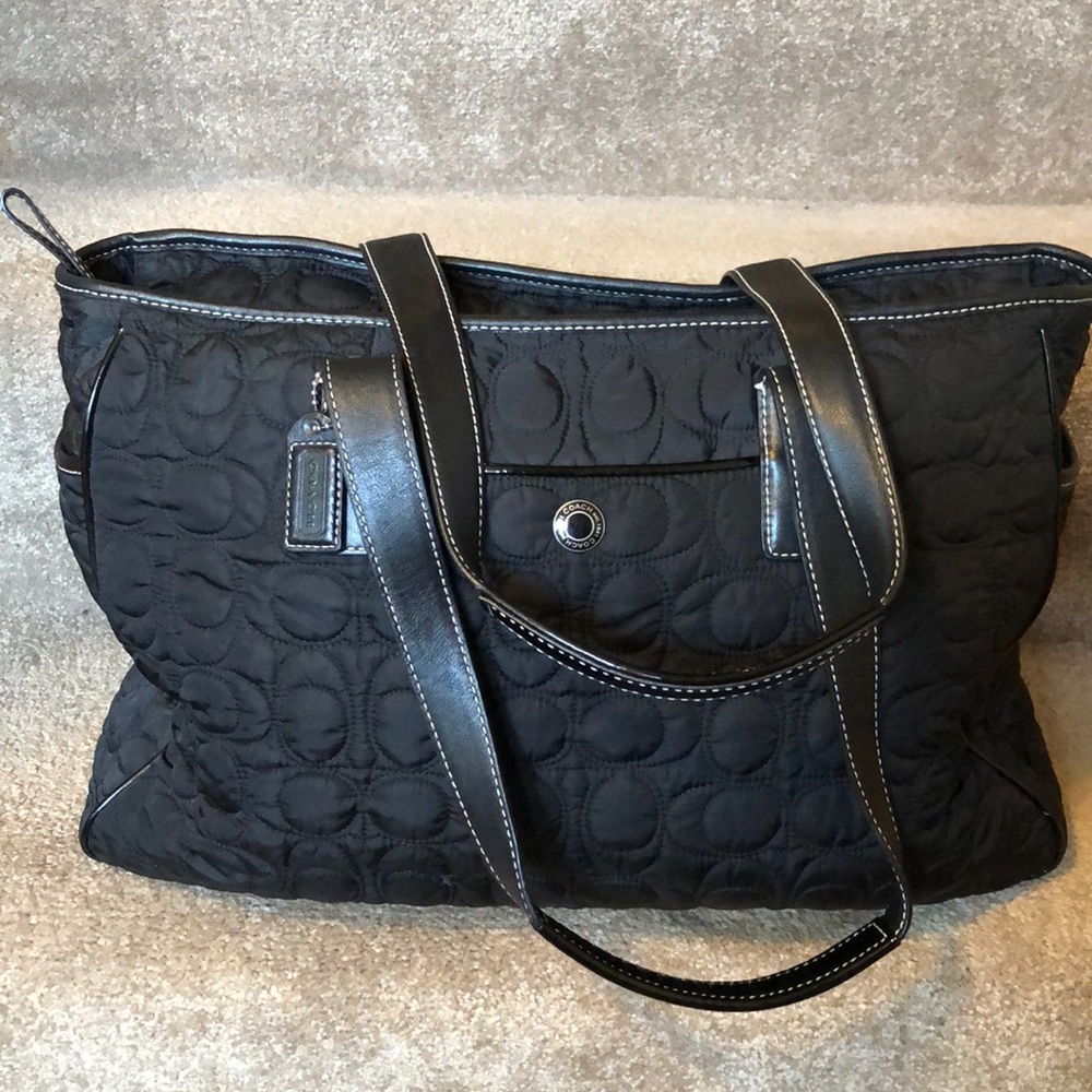 Coach Maternity Quilted Tote /Diaper Bag